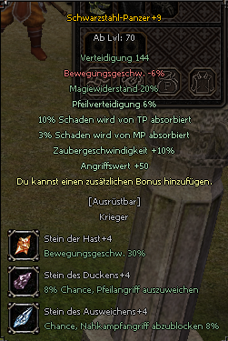 Schwarzstahl Panzer +9
